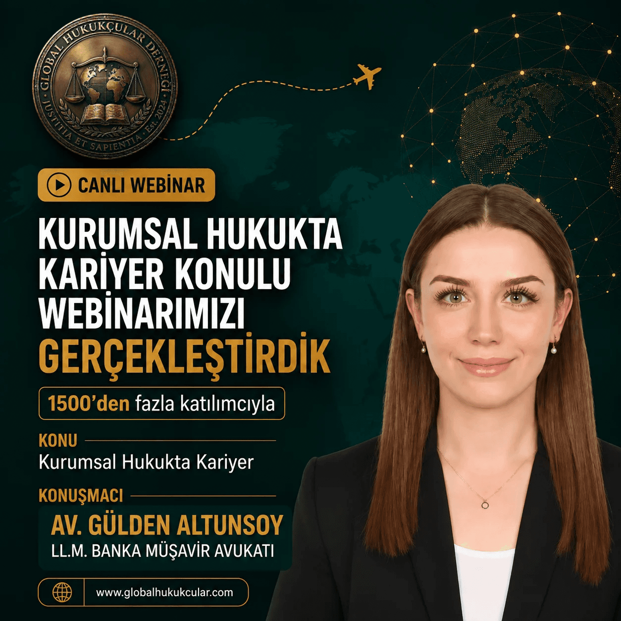 “Kurumsal Hukukta Kariyer” Webinarı Hukuk Camiasından Yoğun İlgi Gördü