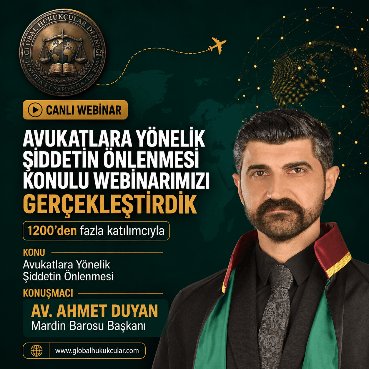 “Avukatlara Yönelik Şiddetin Önlenmesi” Webinarı Hukuk Camiasından Yoğun İlgi Gördü