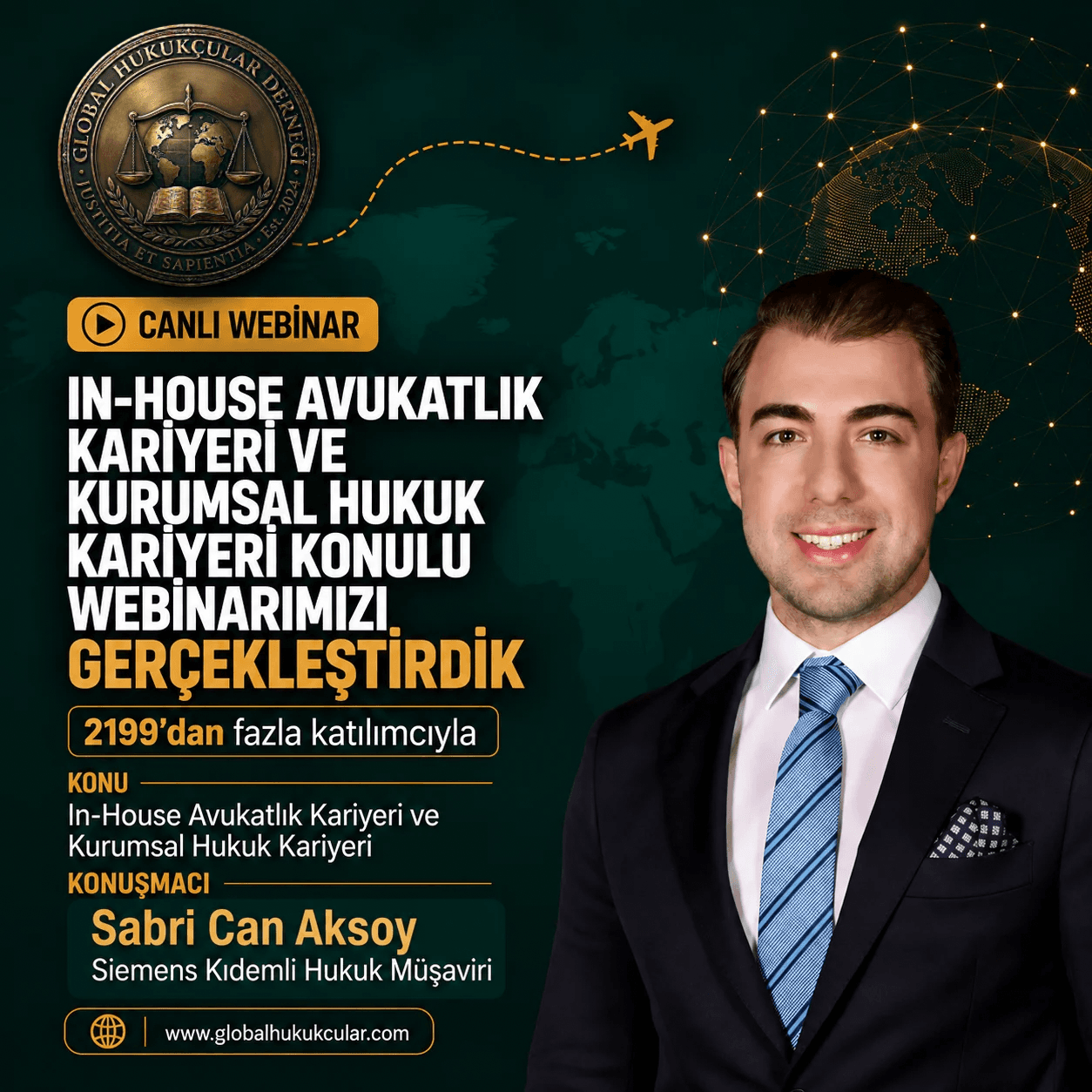 Hukuk Eğitiminde Dijital Ölçek: “In-House Avukatlık Kariyeri ve Kurumsal Hukuk Kariyeri” Webinarı Hukukçuları Çevrimiçi Buluşturdu